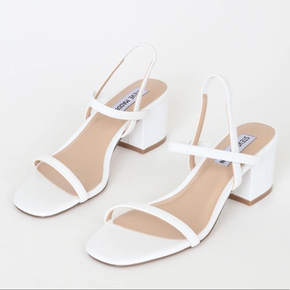 Never been worn white Steve Madden shoes